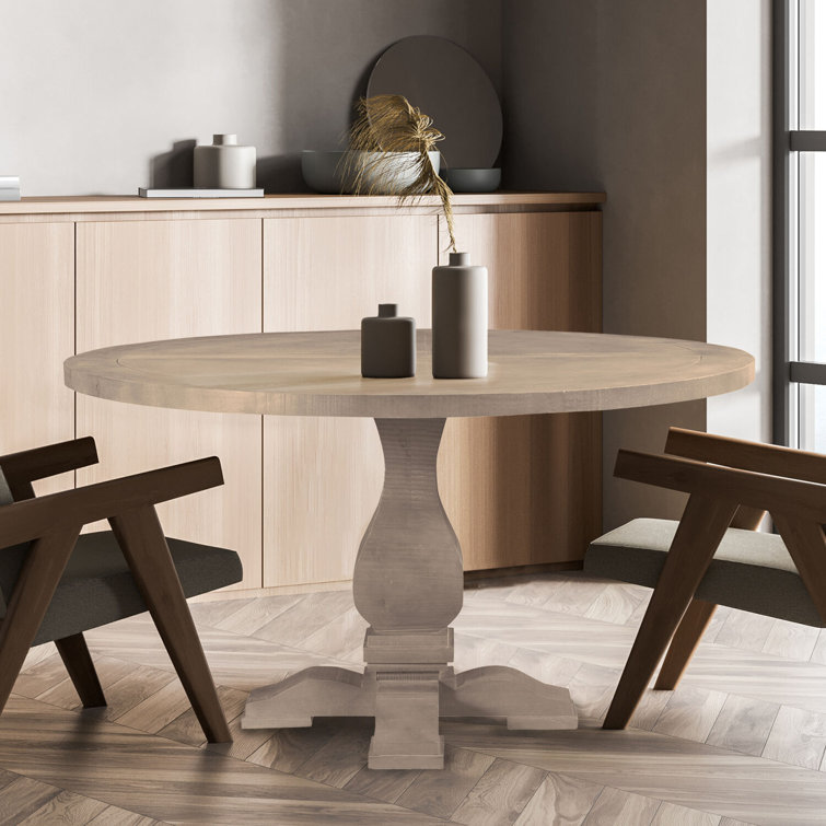 Bayle solid deals wood dining table